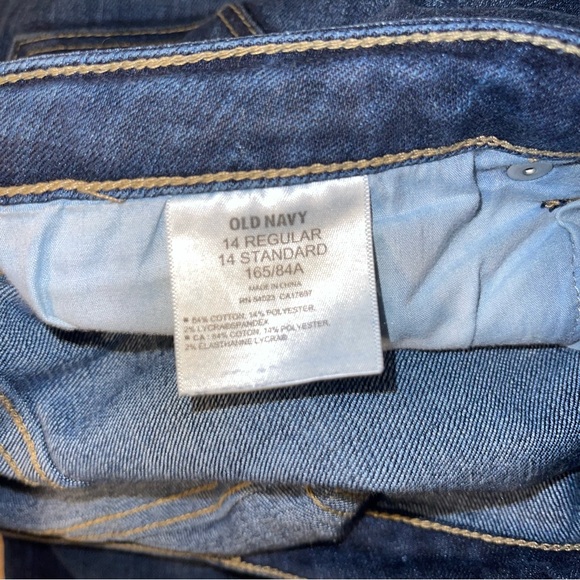 Old Navy dark wash straight jeans women’s size 14 - Picture 4 of 4